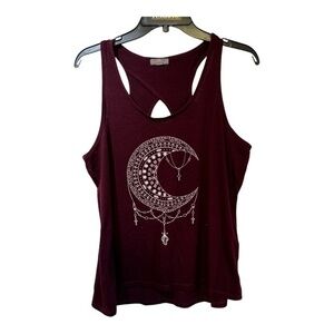 Warehouse One Womens Burgundy Tank Top Dream Catcher Size M